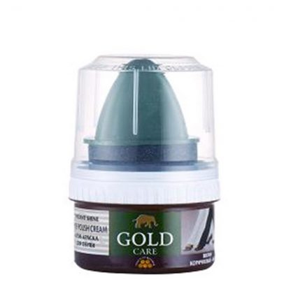 Crema p/u incaltaminte GOLD Care 50ml cafeniu "e uro cu ceara", (GC1000) 1