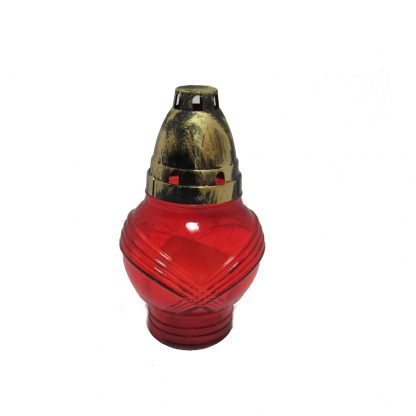 Лампада стекло красная Kulka mini 16*5,5см - Сleber