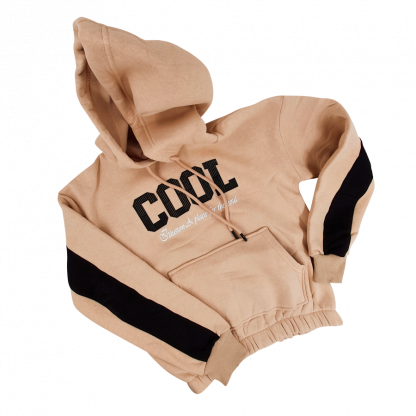 Комплект для девочек 11-12-13-14-15лет, батник с капюш., штаны "Cool" начес - Сleber