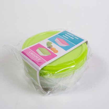 Caserola alimentara de plastic, rotunda 4buc color 13*4,5 1