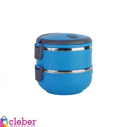 Container alimentar metal, doua sectii 15*5cm 1