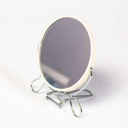 Зеркало круглое, металлическое, двустороннееD14,5см 1