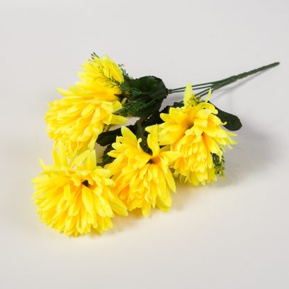 Floare artificiala crizantema 5buc 1