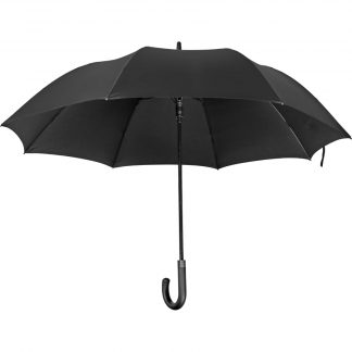Зонт мужской трость полуавтомат черный