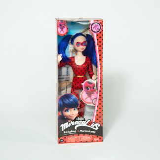Кукла в маске с синими волосами Ladybug 32*13см
