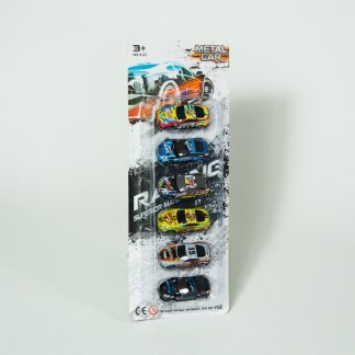 Набор машин металлический Metal Car 6шт 6,5см