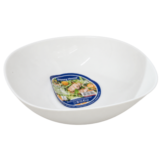 Bol de sticla-ceramica alba, patrata D20cm