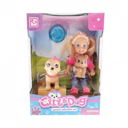 Кукла Girls&dog девочка и 2 собачки 1