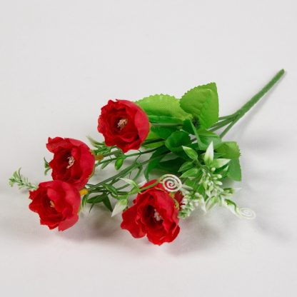 Floare artificiala trandafir des 5buc 1