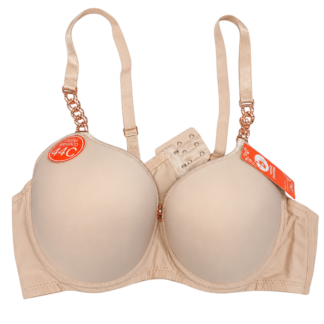 Sutien p/u dame, o culoare insertii metalice 38-44m.