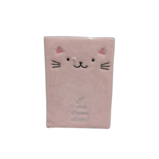 Carnet 21*15cm pufos, o culoare , pisica