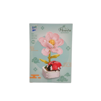 Constructor plastic Zuanma Flowers floare cu buburuza 201det.
