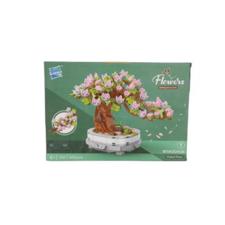 Constructor plastic Zuanma Flowers bonsai 462det.