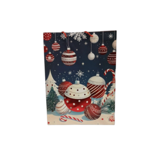 Sacosa p/u cadou Anul Nou carton desene mix 40*30*12cm