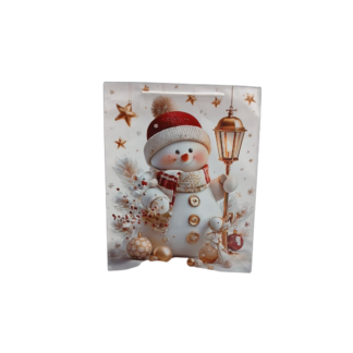 Sacosa p/u cadou hirtie lucioasa de anul nou, desen 40*32*10cm