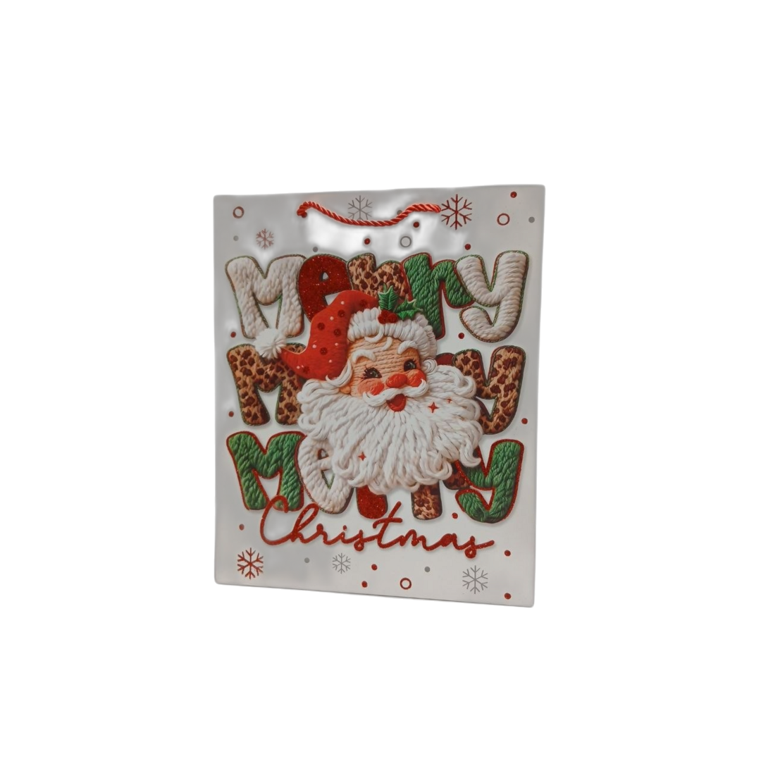 Sacosa p/u cadou carton jucarii de anul mix desene, Merry Christmas 32*26*10cm - Сleber