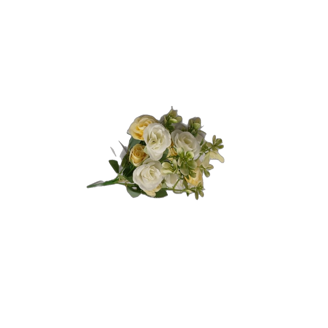 Floare artificiala trandafiri 5crengute 30cm - Сleber