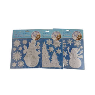 Наклейки новогодние 3D 24*18см