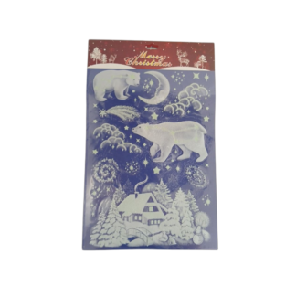 Наклейки новогодние силиконовые 47*30см