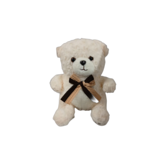 Jucarie moale urs cu bant impletit 35cm