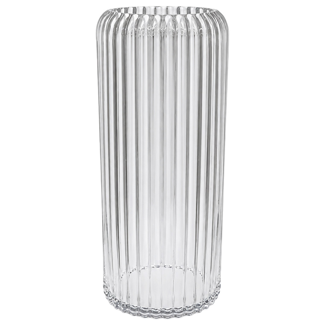 Vaza din sticla dungi verticale 35*15cm Danny Home