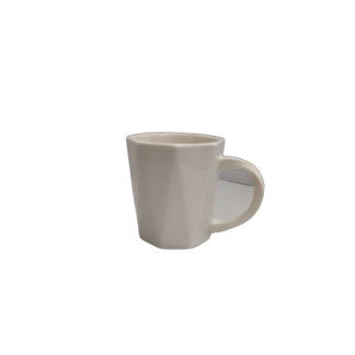 Cana de ceramica, o culoare, lucioasa miner invirtit 8*9cm
