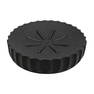 Sapuniera din plastic rotunda neagra D11cm. KQ21778