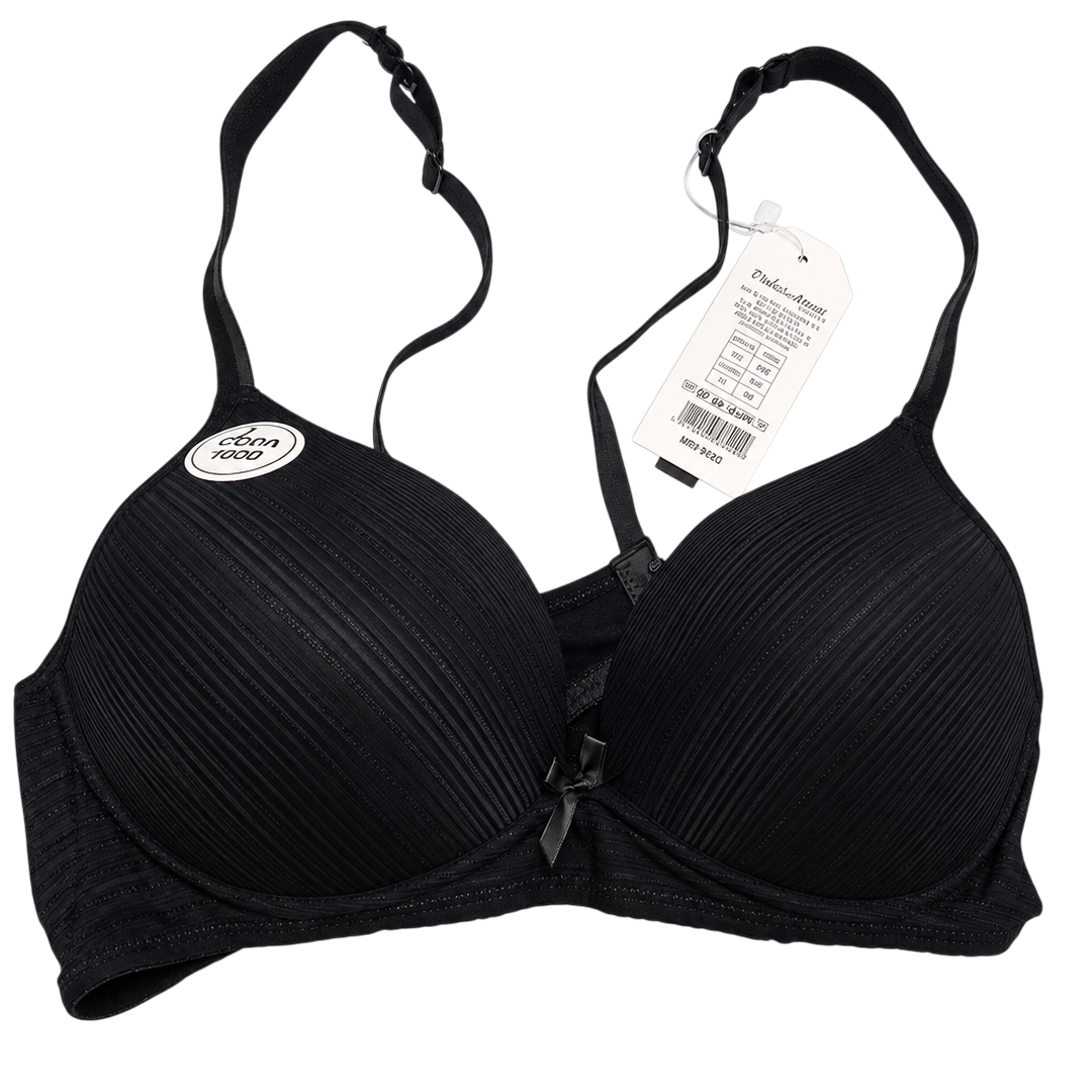 Sutien p/u dame o culoare, cu cupe texturate - Сleber