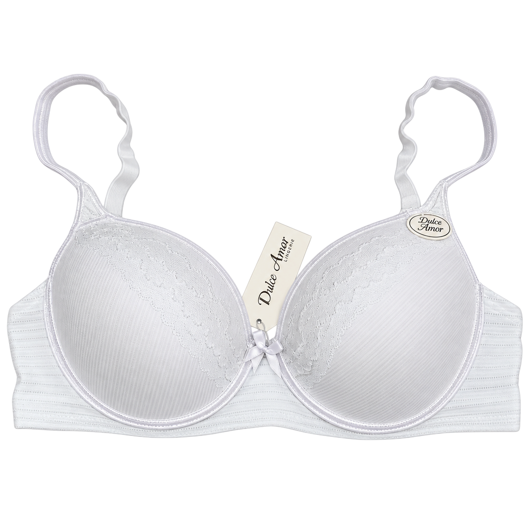 Sutien p/u dame o culoare, cu cupe texturate,dantela - Сleber