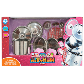 Set de vesela metal 10art. in cutie