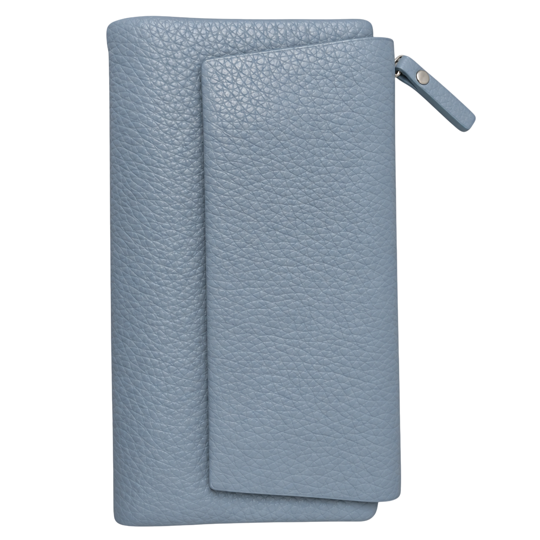 Portmoneu p/u dame piele art. o culoare 5sec. cu magnet 19*10cm - Сleber