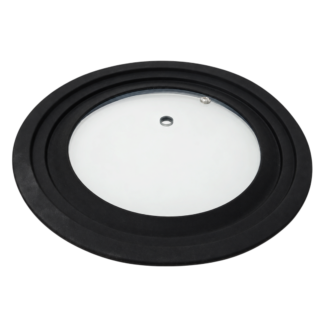 Capac din sticla cu marginile din silicon 16-18-20cm