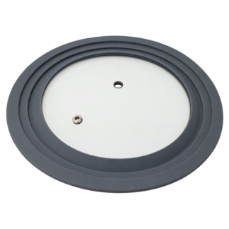Capac din sticla cu marginile din silicon 20-22-24cm