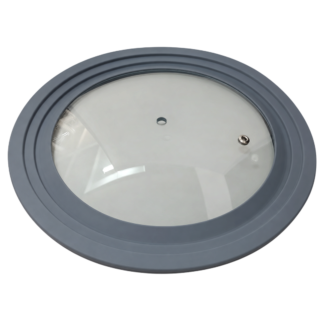 Capac din sticla cu marginile din silicon 24-26-28cm