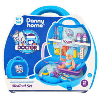 Set doctor cu pups in geanta 21art. 27*29cm Danny Home