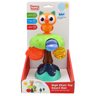 Jucarie dezvolt. bufnita cu ventuza 20cm Danny Home