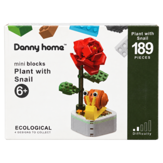 Constructor mini floare cu melc 186det. Danny Home