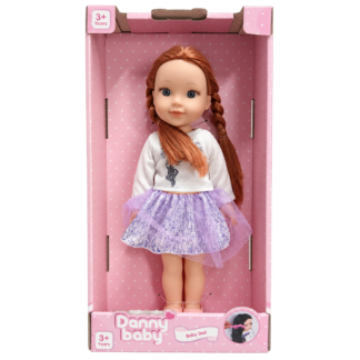 Papusa cu cosite in rochie 36cm Danny Baby
