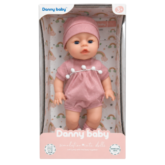 Jucarie pups cu caciula, 35cm Danny Baby