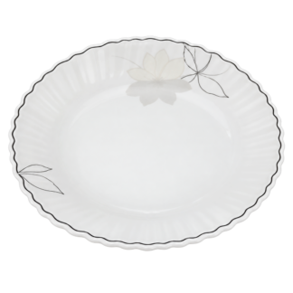 Farfurie de ceramica, plata D15cm marg.sura floare DH