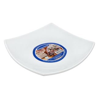Farfurie de ceramica, plata D20cm alba patrata DH