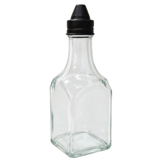 Recipient din sticla pu ulei cu capac din plastic 185ml 15cm Danny Home