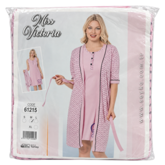 Camasa de noapte p/u dame,halat, mar.S-XL, 61215 desene mici