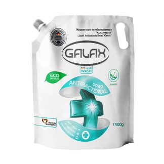Жидкое мыло Galax 1,5л запаска Aнтибактериальное