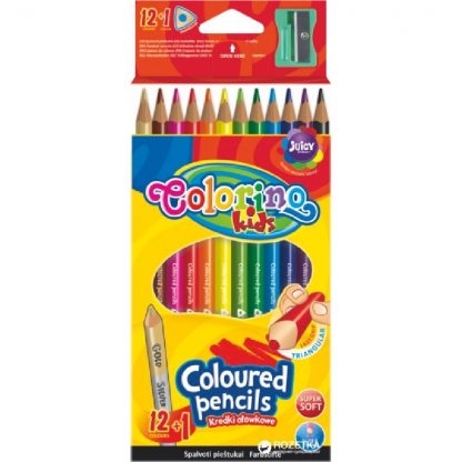 Creioane +ascutitoare 12 culori Colorino (Patio) 1
