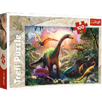 Puzzle Trefl 100 piese Dinosaurs 41*27,8cm 5+ 1