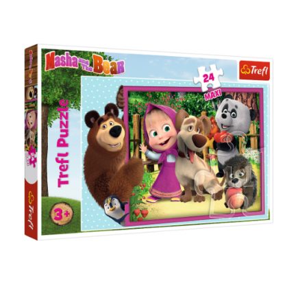 Пазлы Trefl 24эл.MAXI Masha and the Bear 60*40см 3+