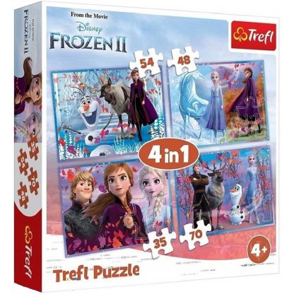 Puzzle Trefl 70/54/48/35 piese Frozen 4+ 1