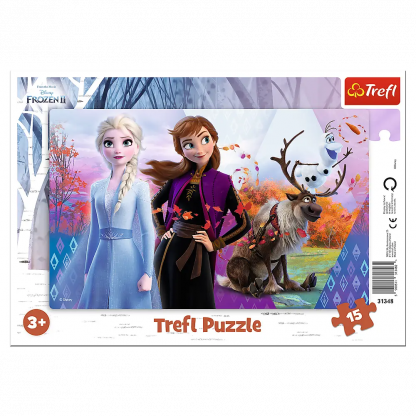 Пазлы Trefl 15эл. Anna and Elsa's Magical World - Сleber