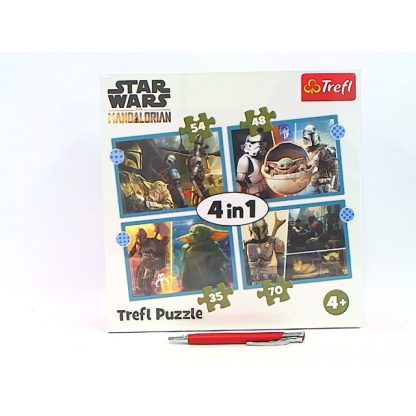 Пазлы Trefl 4в1 54/35/48/70эл.Star Wars Mandalorian 20*19,5см 3+ 1